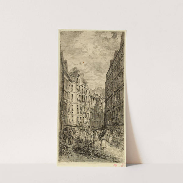 Rue de la Ferronnerie le matin (1866) by Alfred Alexandre Delauney