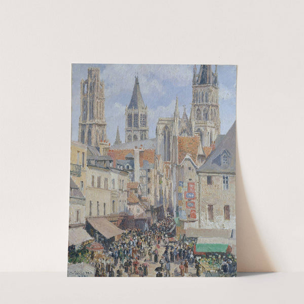 Rue de l’Épicerie, Rouen (Effect of Sunlight) (1898) by Camille Pissarro