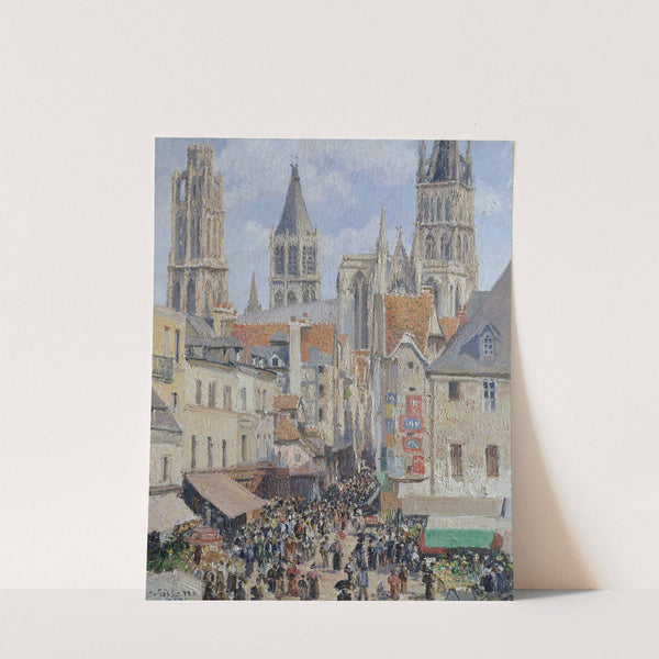 Rue de l’Épicerie, Rouen (Effect of Sunlight) (1898) by Camille Pissarro