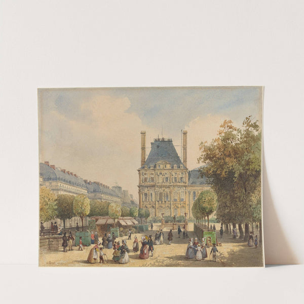 Rue de Rivoli and Pavillon Marsan by François Etienne Villeret