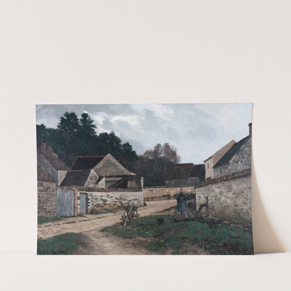 Rue de village à Marlotte (Village Street in Marlotte) (1866) by Alfred Sisley