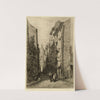 Rue des 7 voies (1866) by Alfred Alexandre Delauney