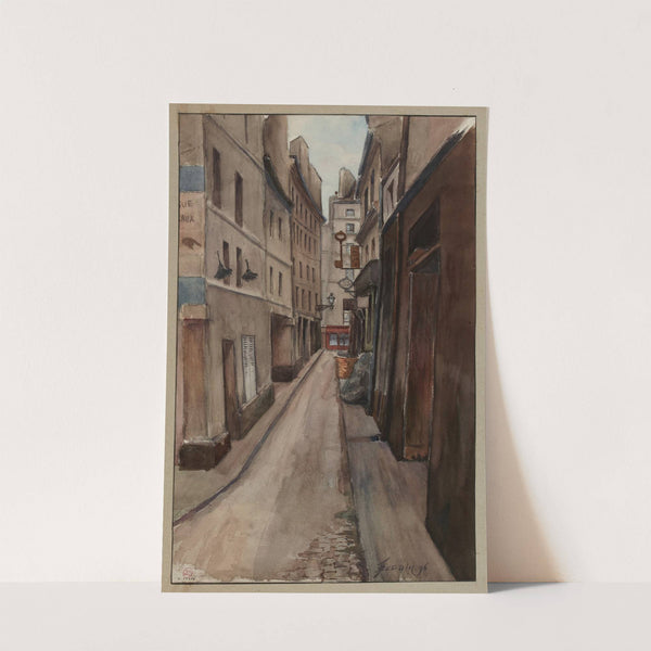 Rue des Etuves Saint Martin,donnant rue Beaubourg et rue Saint Martin (1896) by F. Séguin