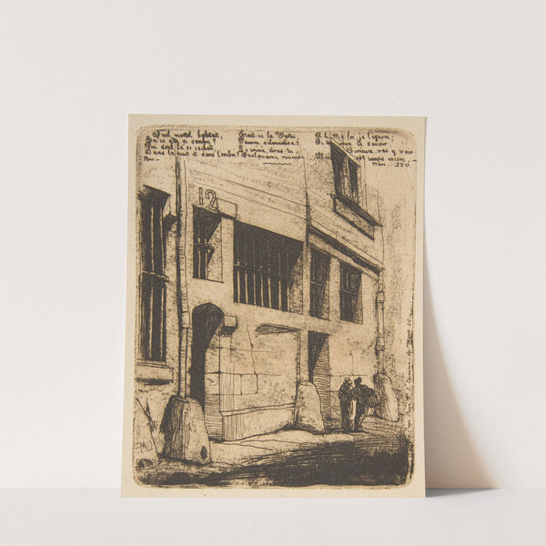 Rue des Mauvais Garçons, Paris (1854) by Charles Meryon