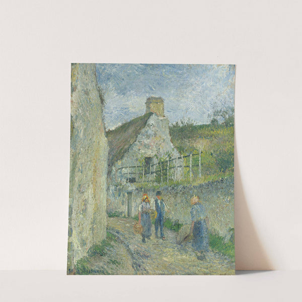 Rue Des Roches Au Valhermeil, Auvers Sur Oise (1880) by Camille Pissarro