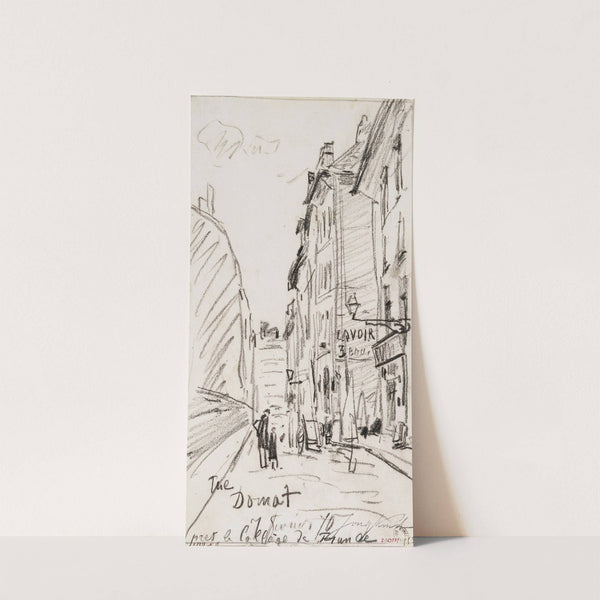 Rue Domat, le 7 février 1870. 5ème arrondissement by Johan Barthold Jongkind