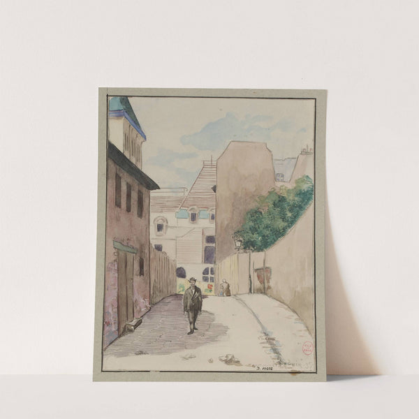 Rue du Cimetière Saint Benoit (1895) by F. Séguin