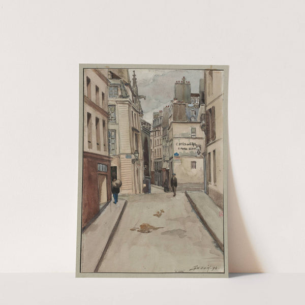 Rue du Cloître Saint Mérry, de la rue du Renard à la rue Saint Martin (1896) by F. Séguin