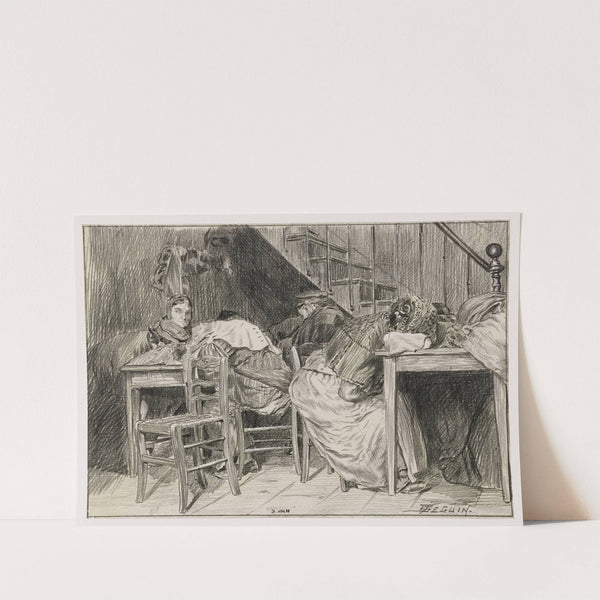 Rue Galande, le coin de l’escalier (1898) by F. Séguin