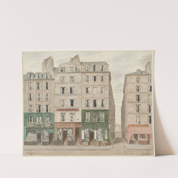 Rue Galande Nº15 à 19, 5ème arrondissement by Jules Gaildrau