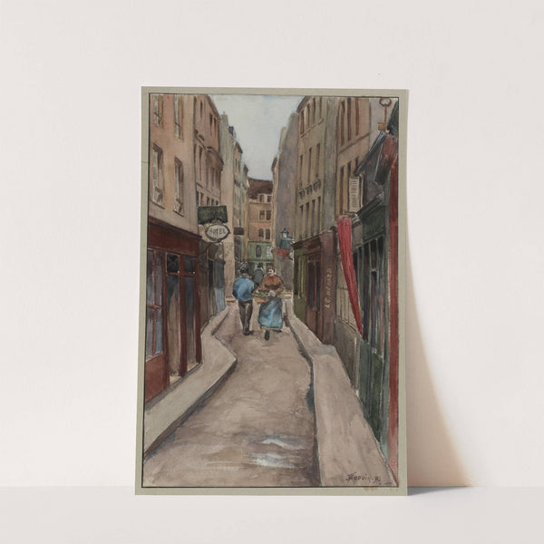 Rue Geoffroy l’Angevin, de la rue du Temple à la rue Beaubourg (1896) by F. Séguin