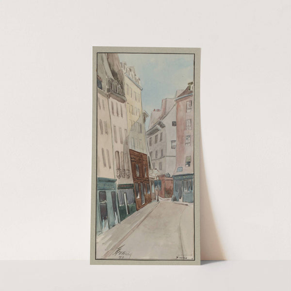 Rue Jean de Beauvais (1895) by F. Séguin
