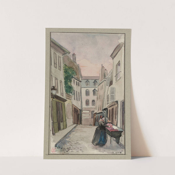 Rue Laplace, donnant rue de la Montagne Sainte-Geneviève et rue Valette, en 1895 (1895) by F. Séguin