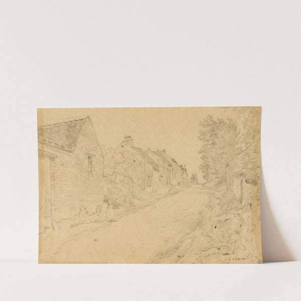 Rue montante dans un village by Jean Charles Cazin