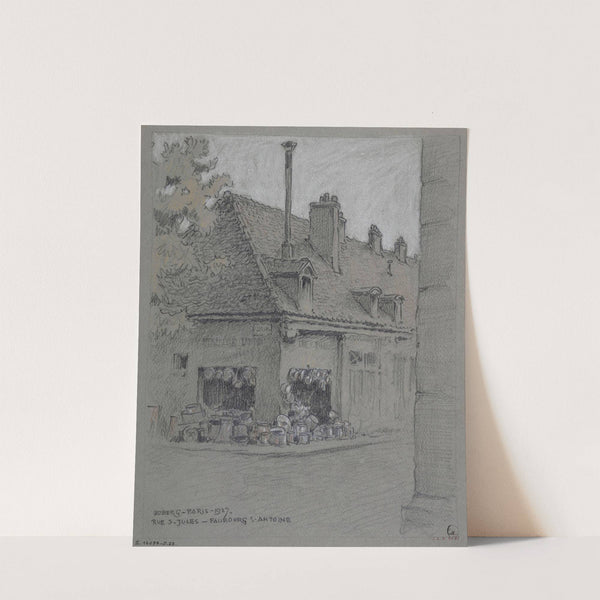 Rue Saint Jules (actuellement rue du Faubourg Saint Antoine) by Ferdinand Boberg