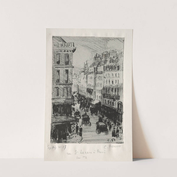 Rue Saint-Lazare, Paris (1897) by Camille Pissarro