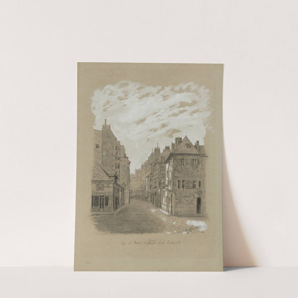 Rue Saint-Paul, à droite hôtel de la Vieuville, 4ème arrondissement (1895-1905) by Robert Frémont