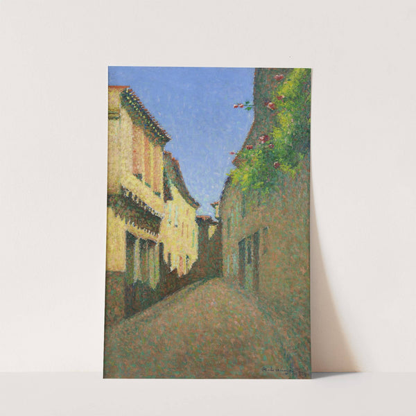 Ruelle au balcon fleuri (1924) by Achille Laugé