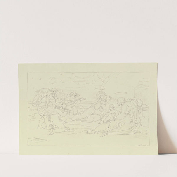 Ruhe auf der Flucht nach Ägypten by Bonaventura Genelli