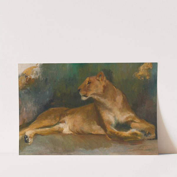 Ruhende Löwin by Geza Vastagh