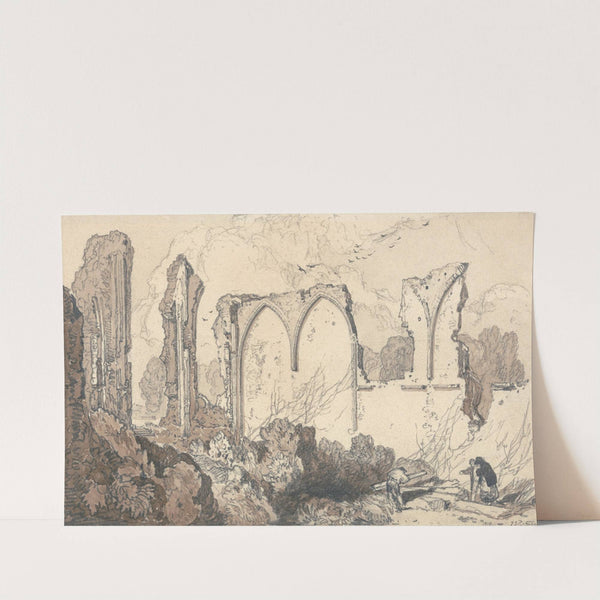Ruin behind the Free School, Thetford, Suffolk (1818) by John Sell Cotman
