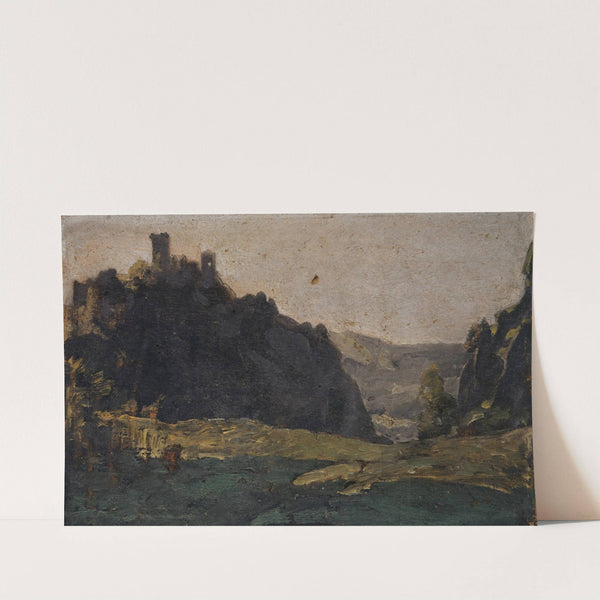 Ruin Neu Falckenstein near Balsthal (1886-1889) by Ernst Stückelberg