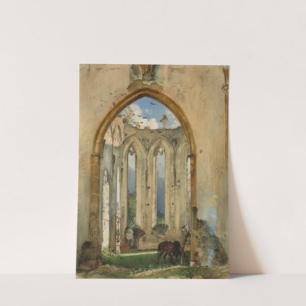 Ruin of a Church by Rudolf von Alt