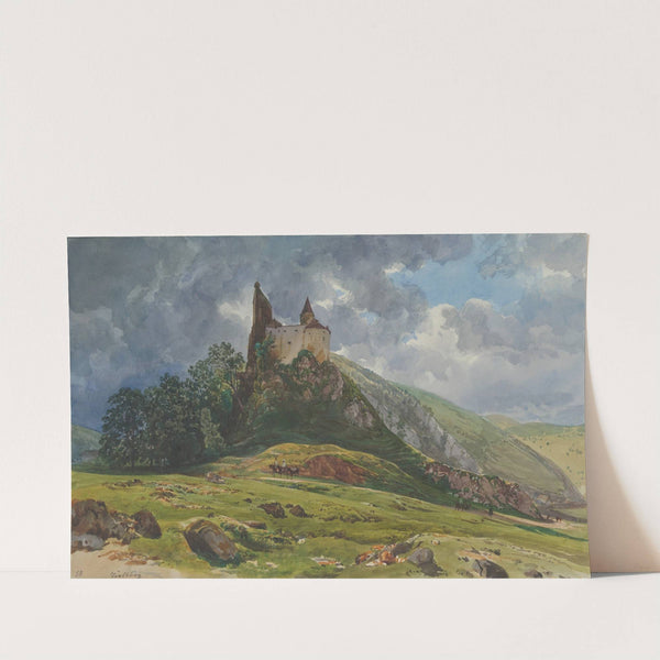 Ruin of Burg Schachenstein at Thörl in Styria by Thomas Ender