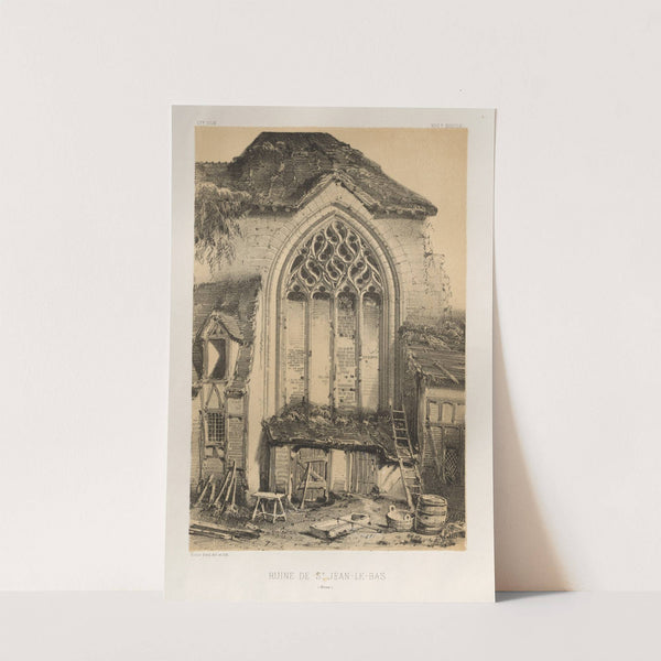 Ruine De St. Jean-Le-Bas (Aisne) (1860) by Victor Petit