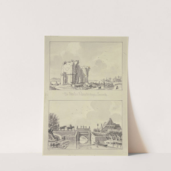 Ruine der Vinzentiuskapelle sowie eine Schleuse bei Emmerich by Jan de Beijer