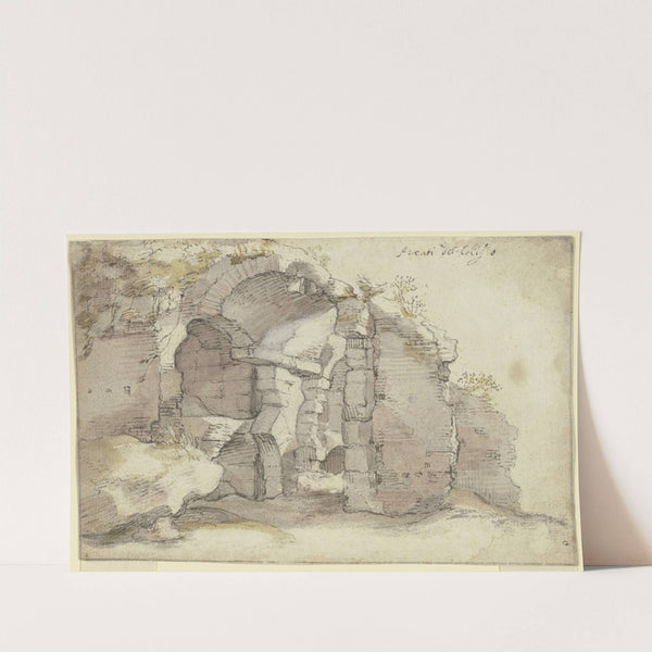 Ruine eines antiken tonnengewölbten Baus by Bartholomeus Breenbergh