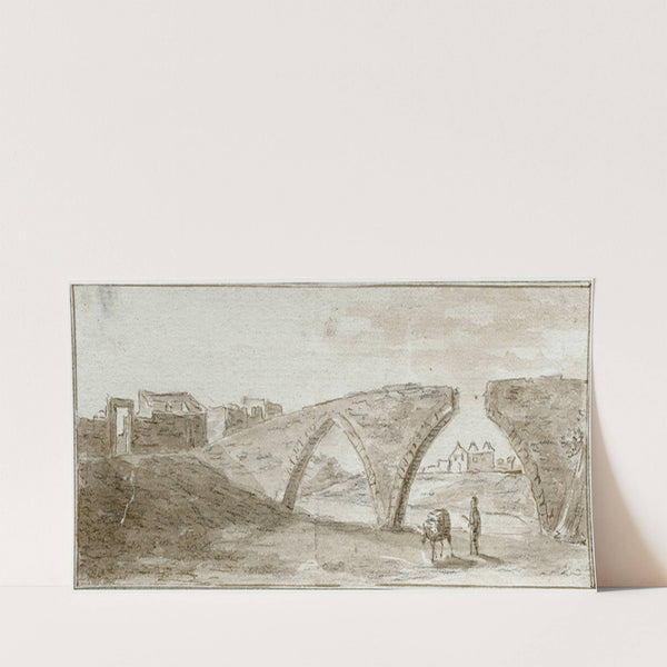 Ruïne van de brug in de Rio Secco by Otto Howen