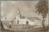 Ruïne van een kerk in La Manche