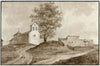 Ruïne van een kerk in La Manche