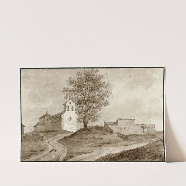 Ruïne van een kerk in La Manche by Otto Howen