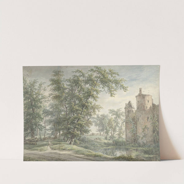Ruïne van het Huis De Haer by Egbert van Drielst