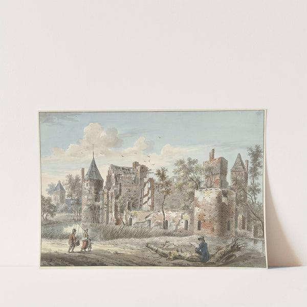 Ruïne van het Huis ter Haar bij Maarssen by Jan Philip Reuthel jr.