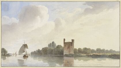 Ruïne van Huis te Merwede bij Dordrecht aan de Maas (1820 - 1872)