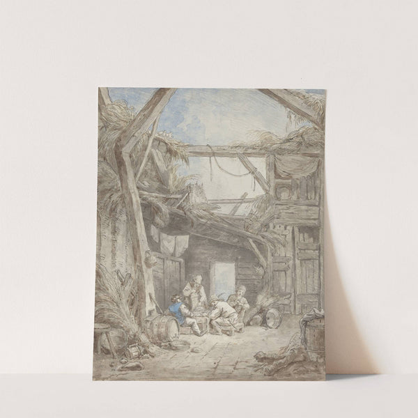 Ruined Farm (c. 1770-1775) by Hubert Robert