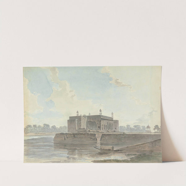 Ruined Palace by a River by Samuel Davis