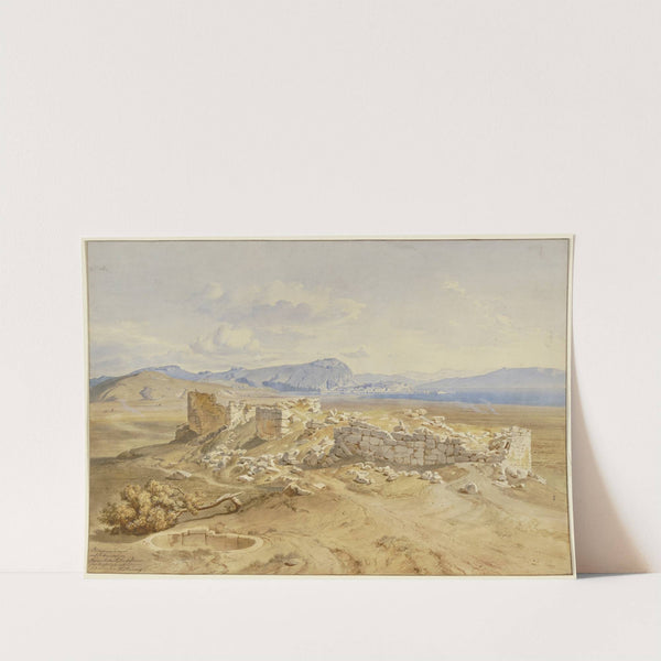 Ruinen von Tiryns by Karl Friedrich Harveng