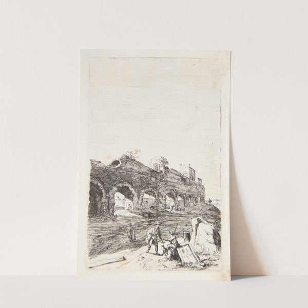 Ruinerne af akvædukten ved Mezza Via nær Rom by Bartholomeus Breenbergh