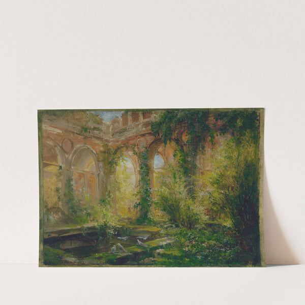 Ruines de la Cour des comptes; la salle des fêtes. by Jean Baptiste Edmond Allouard