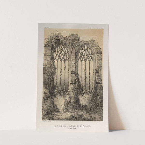 Ruines De L’Église De St. Aubert (Haute-Marne) (1860) by Victor Petit