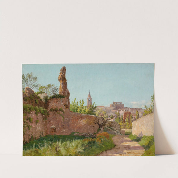 Ruins along a Path to a Village, South of France by William Baptiste Baird