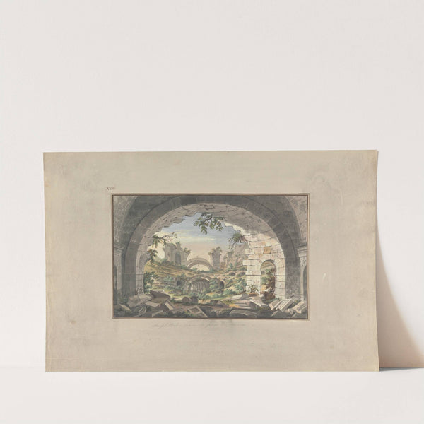 Ruins at Pergamon, Probably of the Amphitheatre by Giovanni Battista Borra