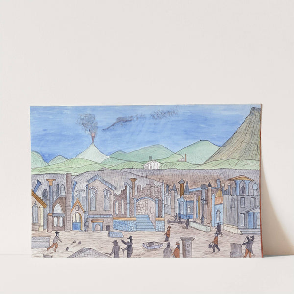 Ruins at Pompeii with Tourists (ca. 1880) by Lawrence W. Ladd