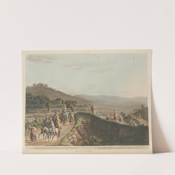 Ruins between Ramah and Jerusalem by Luigi Mayer