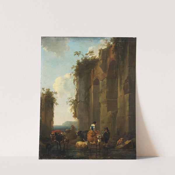 Ruins in Italy by Nicolaes Pietersz. Berchem