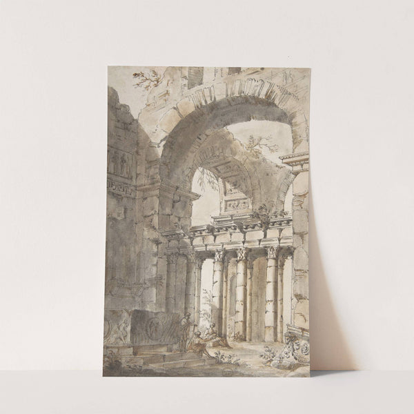 Ruins of a Basilica or Mausoleum by Giovanni Paolo Panini